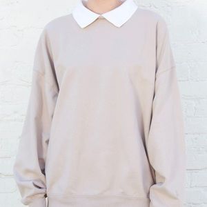 Brandy Melville Erica Collar Sweatshirt